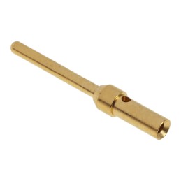 1 Bag of 25 - HARTING Male Crimp Circular Connector Contact, Contact Size 1.04mm, Wire Size 26 - 22 AWG