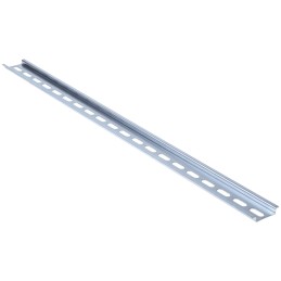1 pcs - RS PRO Steel Perforated DIN Rail, Top Hat Compatible, 500mm x 35mm x 7.5mm