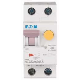 1 pcs - Eaton RCBO, 32A Current Rating, 1P+N Poles, 30mA Trip Sensitivity, Type A, Type C, PXK Range