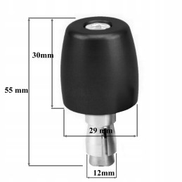 Trw MCL212 handlebar weight ends are black