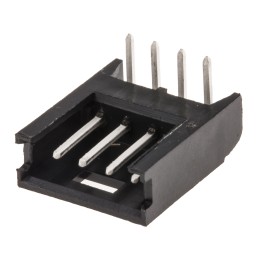1000 pcs - TE Connectivity AMPMODU MOD II Series Right Angle Through Hole PCB Header, 4 Contact(s), 2.54mm Pitch, 1 Row(s),