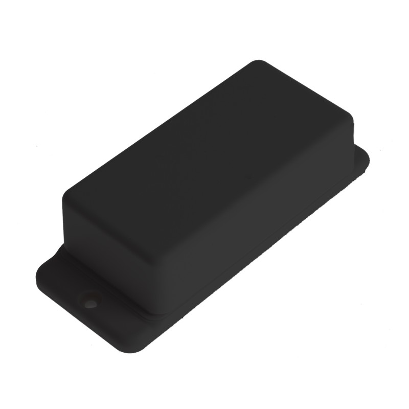 1 pcs - RS PRO Grey ABS Enclosure, Flanged, Grey Lid, 111 x 45.6 x 27.5mm