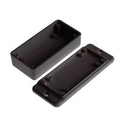 1 pcs - RS PRO Grey ABS Enclosure, Flanged, Grey Lid, 111 x 45.6 x 27.5mm
