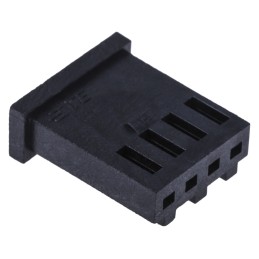 1000 pcs - TE Connectivity, AMPMODU MOD II Female Connector Housing, 2.54mm Pitch, 4 Way, 1 Row