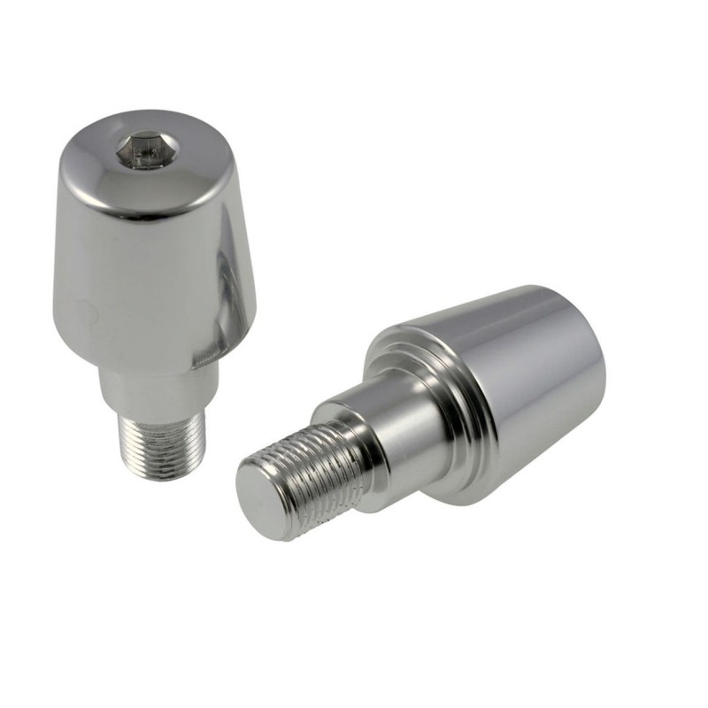 OEM Yamaha M16 handlebar ends, silver