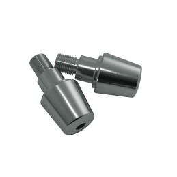 OEM Yamaha M16 handlebar ends, silver