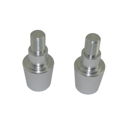 OEM Yamaha M16 handlebar ends, silver