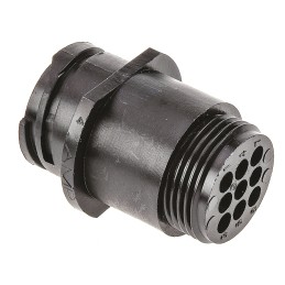 1 pcs - TE Connectivity Circular Connector, 9 Contacts, Cable Mount, Socket, Male, CPC Series 1 Series