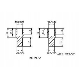 Puig mirror adapter for 9271n fairings, right