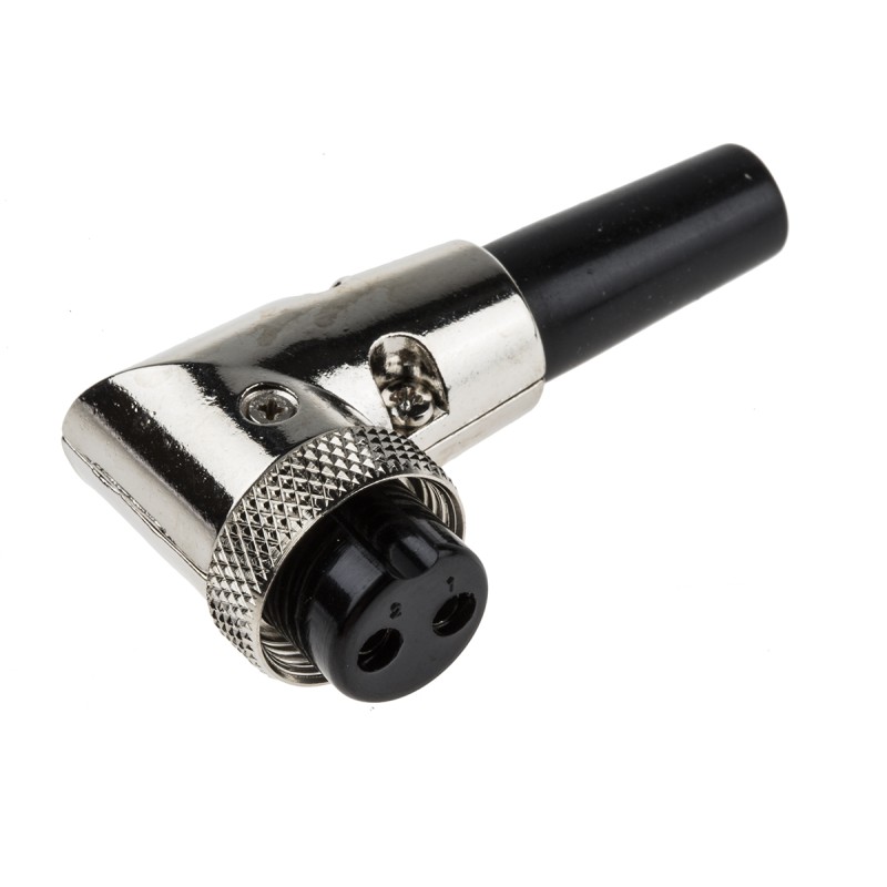 1 pcs - RS PRO Circular Connector, 2 Contacts, Cable Mount, Miniature Connector, Plug, Female