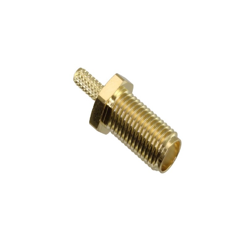 1 pcs - Molex, jack Panel Mount Subminiature Coaxial Connector, Crimp Termination, Straight Body