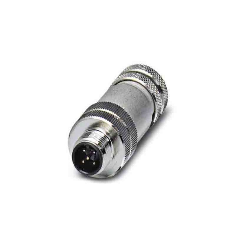 1 pcs - Phoenix Contact Circular Connector, 5 Contacts, Free Hanging, M12 Connector, Plug, SACC Series