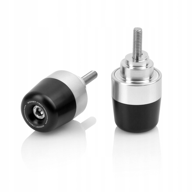 Honda VFR800 steering wheel weight ends, silver