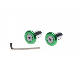Green handlebar weight ends