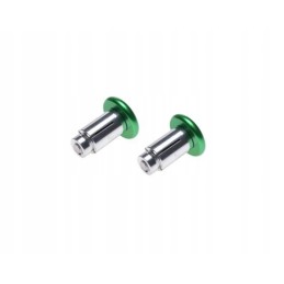 Green handlebar weight ends