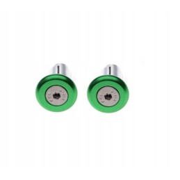 Green handlebar weight ends