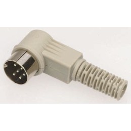 1 pcs - Hirschmann, MAWI 3 Pole Right Angle Din Plug, DIN 41524, 4A, 34 V ac/dc IP30, Male, Cable Mount
