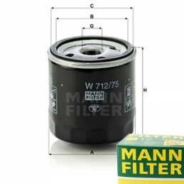 Oil filter mann filter for chevrolet captiva 2 4