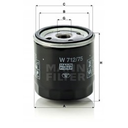 Mann filter oil filter for daewoo winstorm 2 4