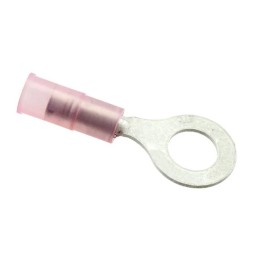 1000 pcs - Molex, 19057 Insulated Crimp Ring Terminal, 1/4 (M6) Stud Size, Red