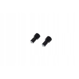 Handlebar weight ends 14 26mm black aluminum grooved