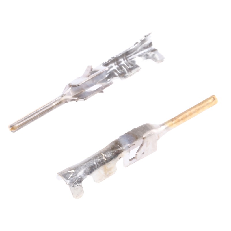 50 pcs - TE Connectivity Micro MATE-N-LOK Series Male Crimp Terminal, 24AWG Min, 20AWG Max