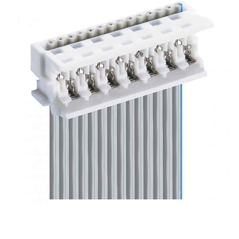 1000 pcs - Lumberg 6-Way IDC Connector for Cable Mount, 2-Row