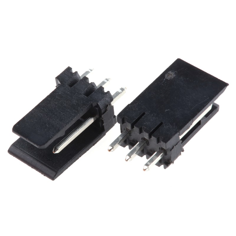 1000 pcs - Stelvio Kontek 475 Series Straight Through Hole PCB Header, 3 Contact(s), 2.54mm Pitch, 1 Row(s), Shrouded