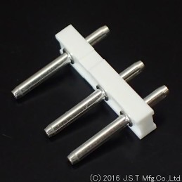 50 pcs - JST V Series Top Entry Through Hole Pin Header, 3 Contact(s), 5.0mm Pitch, 1 Row(s), Unshrouded