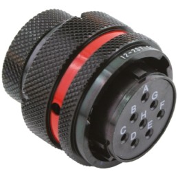 1 pcs - Souriau Circular Connector, 8 Contacts, Cable Mount, Plug, Female, IP67, 8STA Series