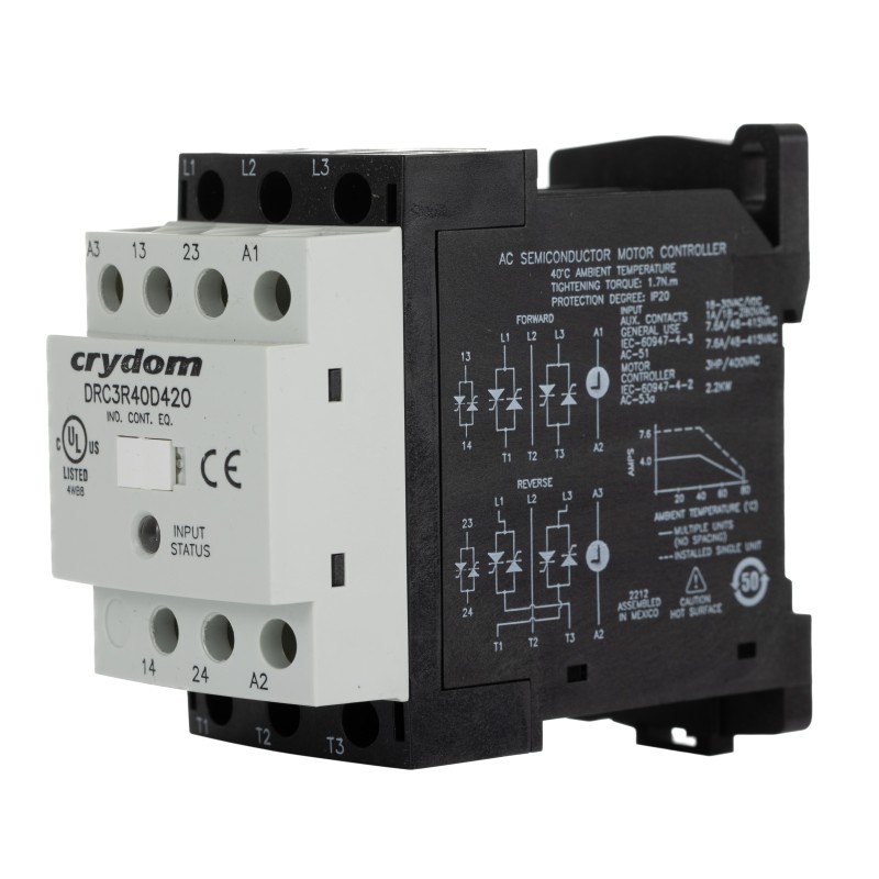 1 pcs - Sensata / Crydom DRC Series Solid State Contactor, 3-Pole