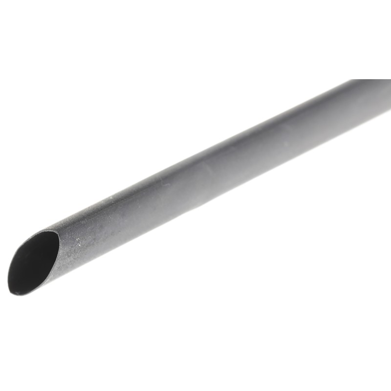 1 pcs - HellermannTyton Heat Shrink Tubing, Black 12mm Sleeve Dia. x 1m Length 3:1 Ratio, TREDUX Series