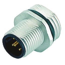 1 pcs - Binder Circular Connector, 5 Contacts, Panel Mount, Socket, Male, IP68, 713 Series