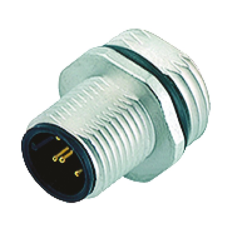 1 pcs - Binder Circular Connector, 5 Contacts, Panel Mount, Socket, Male, IP68, 713 Series