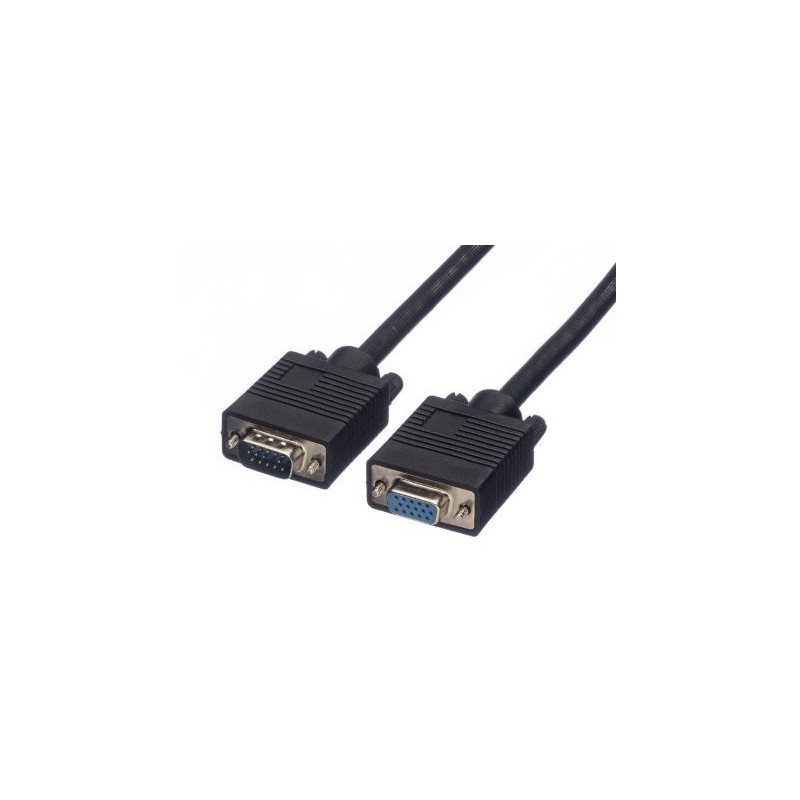 1 pcs - Roline Male VGA to Female VGA Cable, 2m
