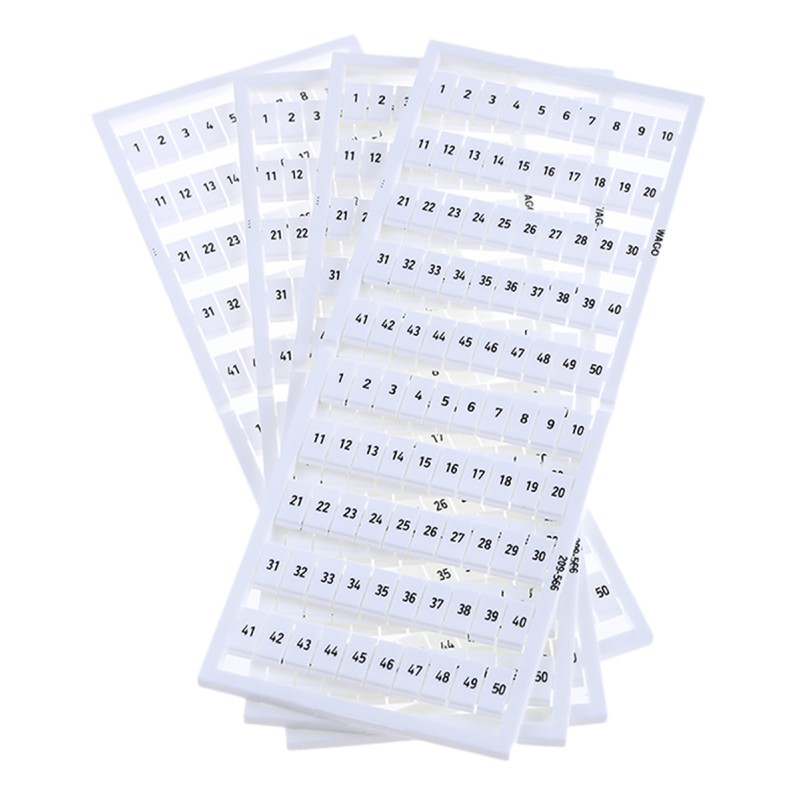 1 Bag of 5 - Wago, 209 Marker Strip for use with for use with Terminal Blocks