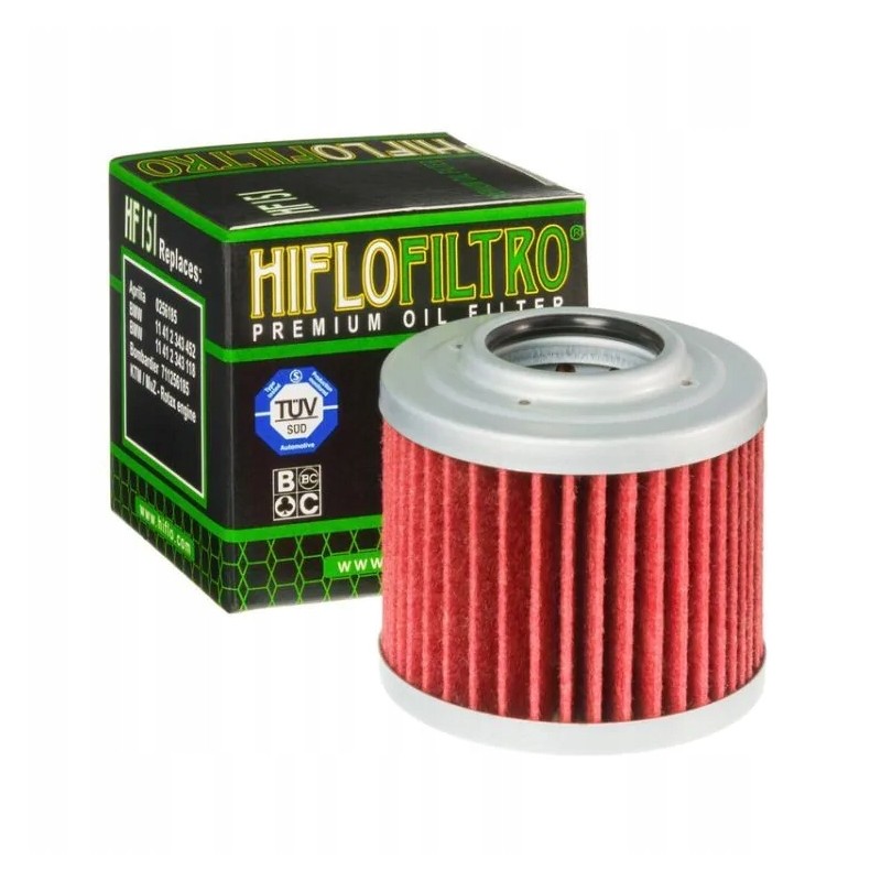 Hiflofiltro hf151 oil filter for Aprilia BMW