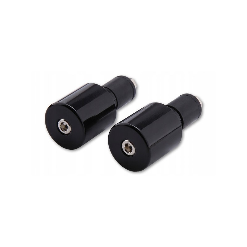 Universal black handlebar weight ends
