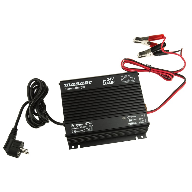 1 pcs - Mascot Battery Charger For Lead Acid 24V 5A with EU plug