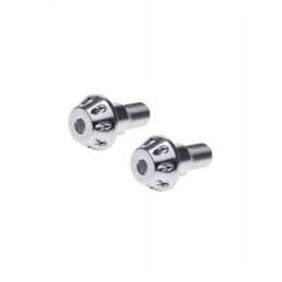 Silver handlebar weight ends for Yamaha M16x1 5