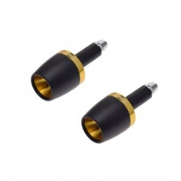 Black and yellow steering wheel tip