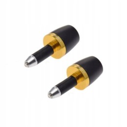 Black and yellow steering wheel tip