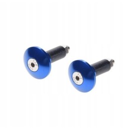Blue handlebar tip