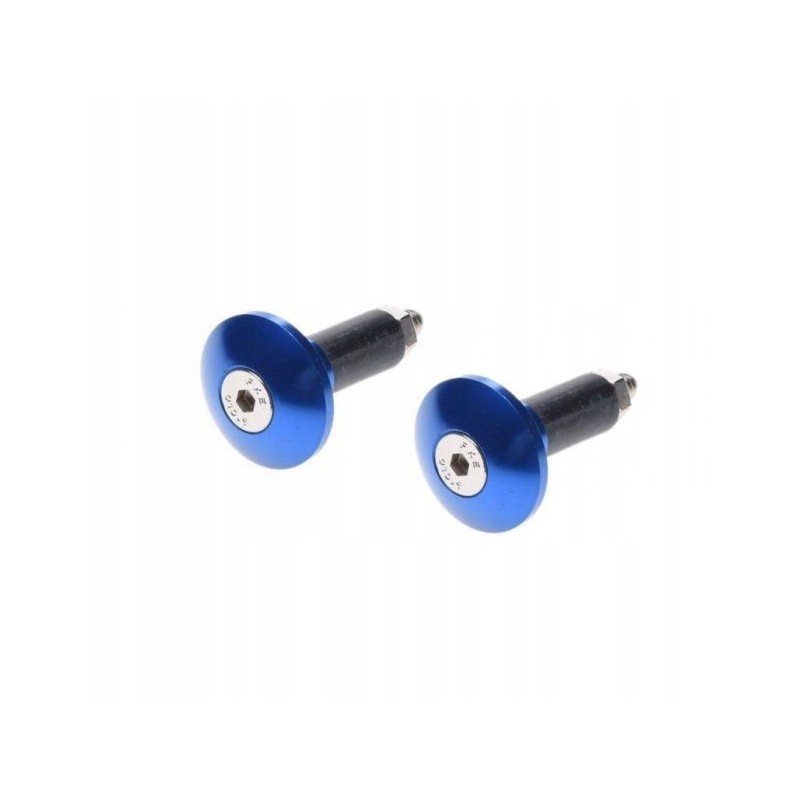 Blue handlebar tip