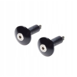 Black handlebar end