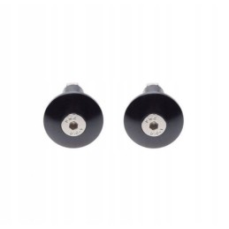 Black handlebar end