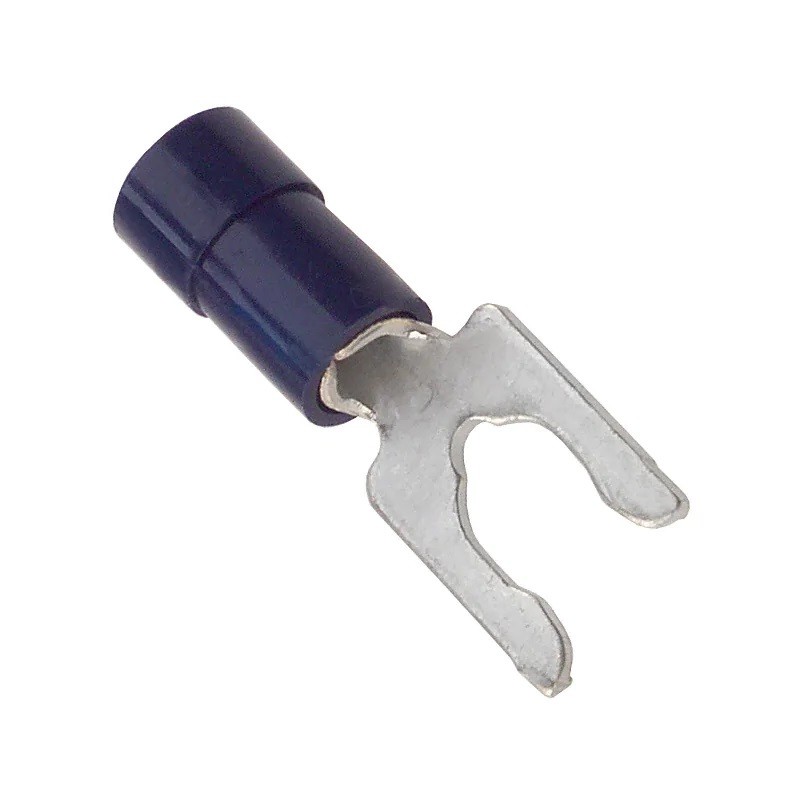 1000 pcs - Molex, 19142 Insulated Crimp Spade Connector, 16AWG to 14AWG PVC, Blue