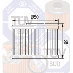 Oil filter hiflofiltro hf112 suzuki honda