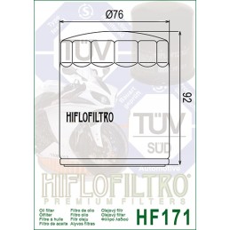 Filter ol hd motor hiflofiltro hf171c oil filter
