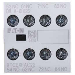 1 pcs - Eaton Auxiliary Contact, 4 Contact, 2NC + 2NO, Front Mount
